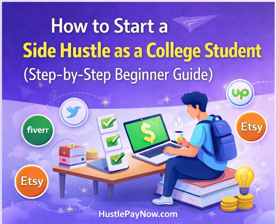 how to start a side hustle as a college students.
featuring step-by-step guide for beginners to start side hustle.