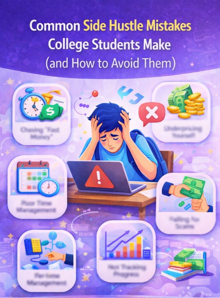 side hustles mistakes college students make full list