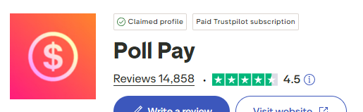 pollpay.com 
earn money answering urveys.